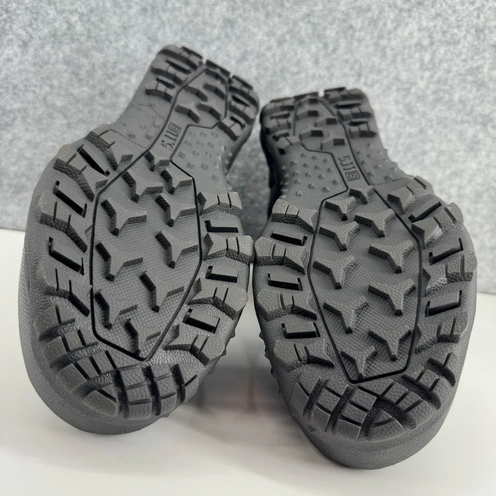 5.11 A/T Mid WP Tactical Boots Mens 6.5 Black Waterproof Hiking Worn 1X